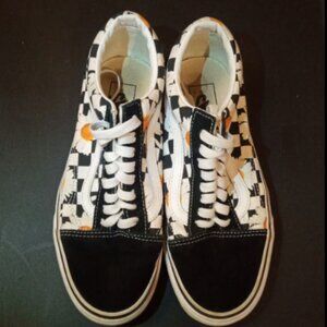 Unisex VANS Old Skool Retro Checkerboard Daisy Love Me Love Me Not Sneakers